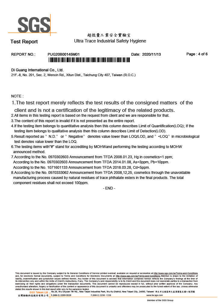 SGS Test Report No.1 p4-4