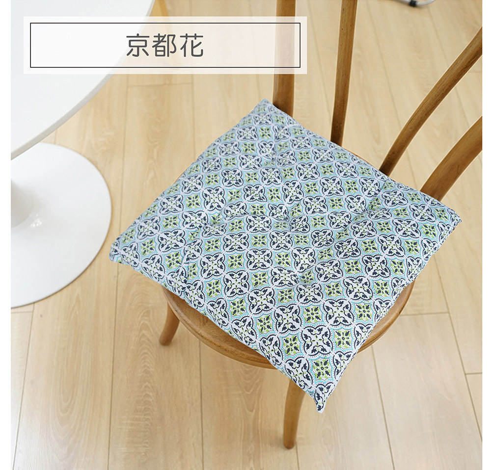 HONE和風坐墊/靠墊/餐椅墊(40x40cm)_京都花(2入組)(4入組)