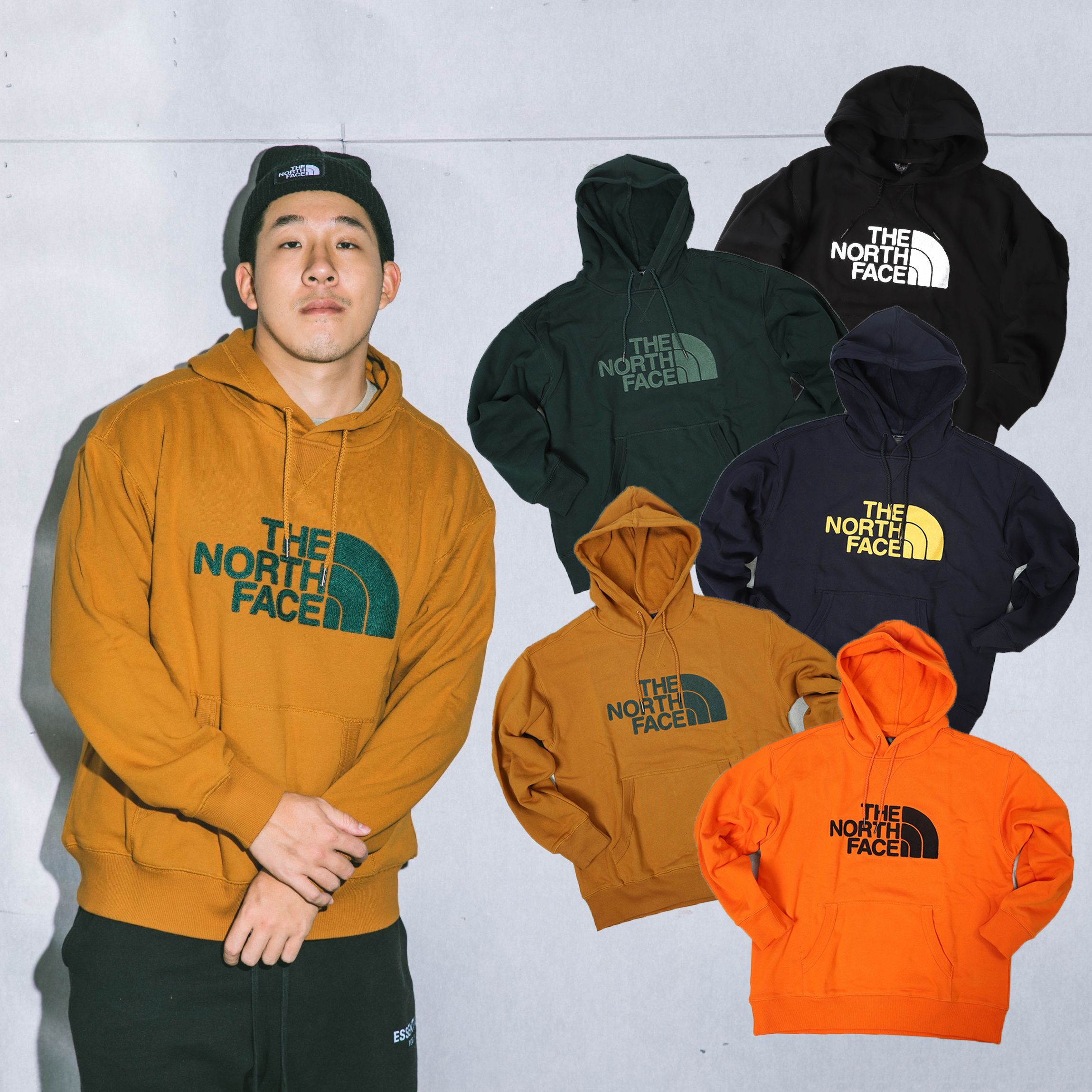 男款 THE NORTH FACE TNF 五色 刺繡 刷毛 大LOGO 北臉 帽T【NF0A4NEQJK3】