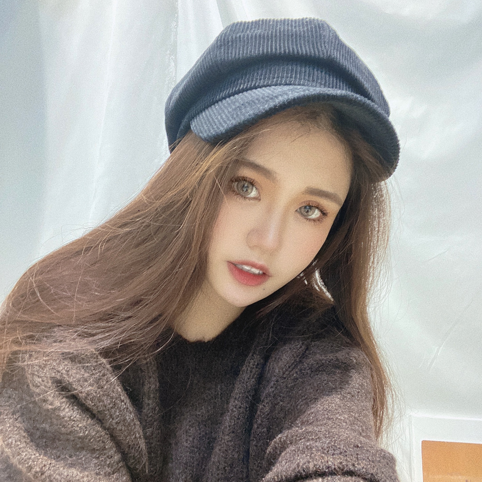 燈心絨報童帽/四色