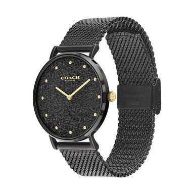 萬年鐘錶 - COACH  全黑星空閃耀米蘭女錶 14503630   錶徑36MM