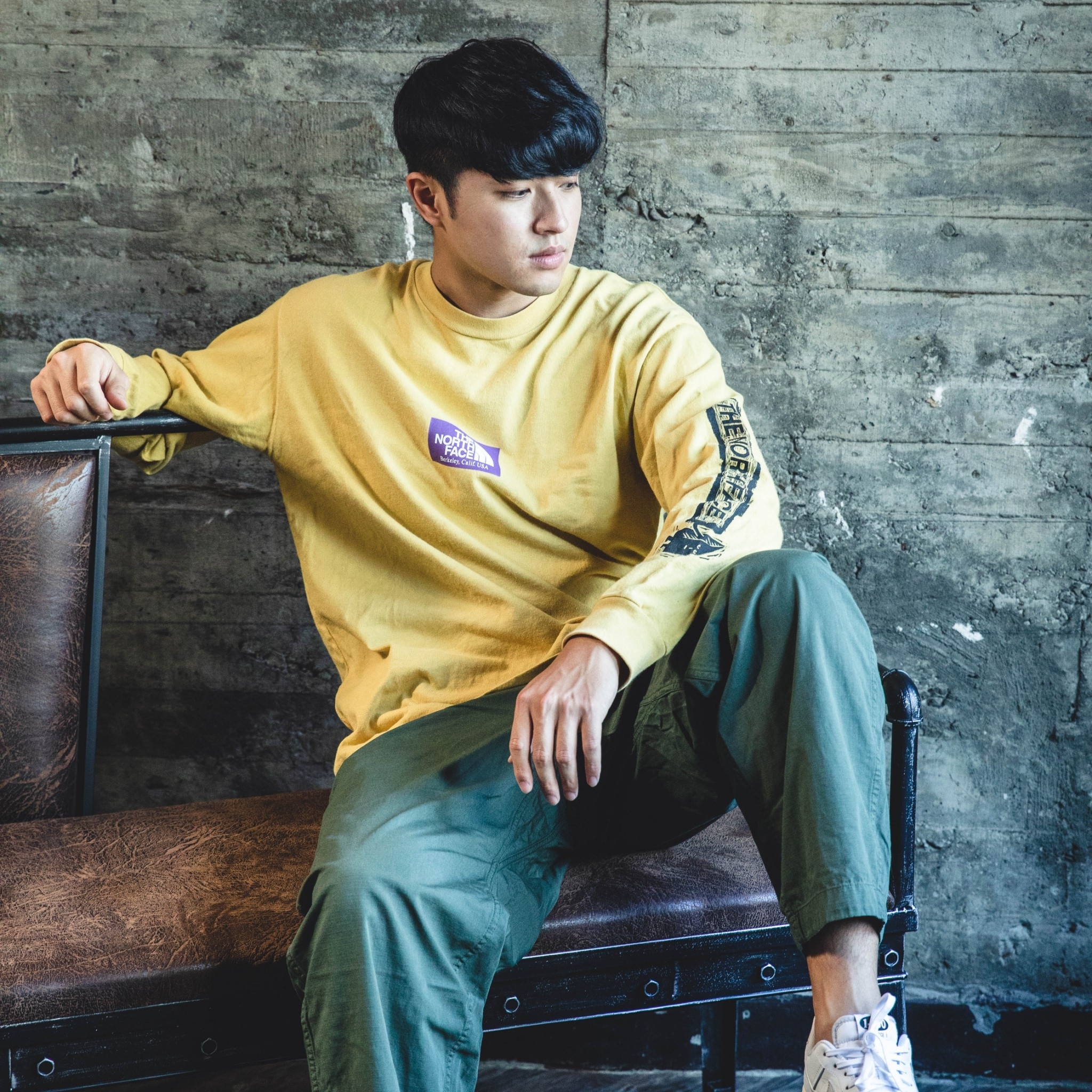 **特價商品售出不退換**THE NORTH FACE PURPLE LABEL L/S Long Sleeve 紫標 重磅 長袖 長T【NT3955N】