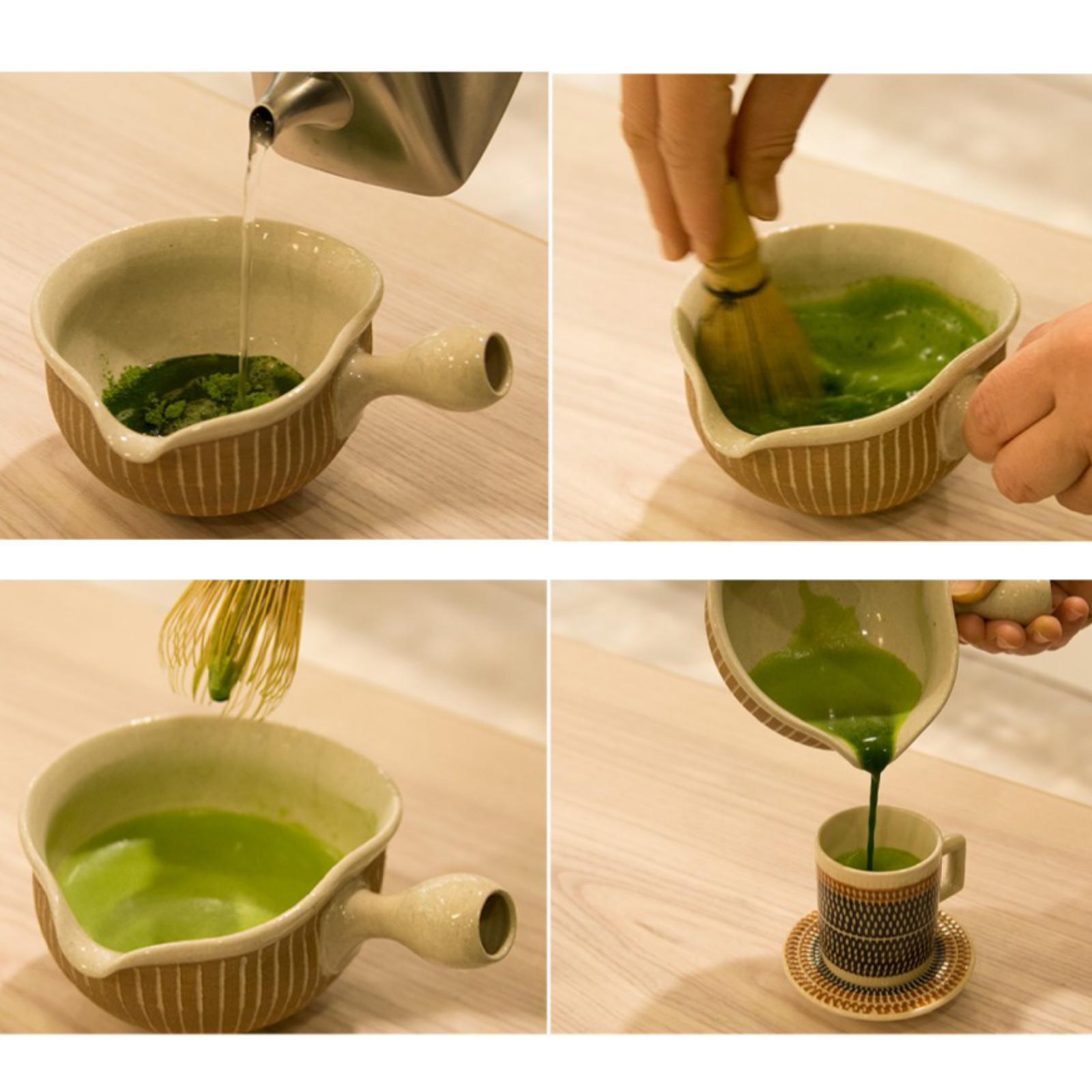 日本製常滑燒湯冷碗片口抹茶碗前川作