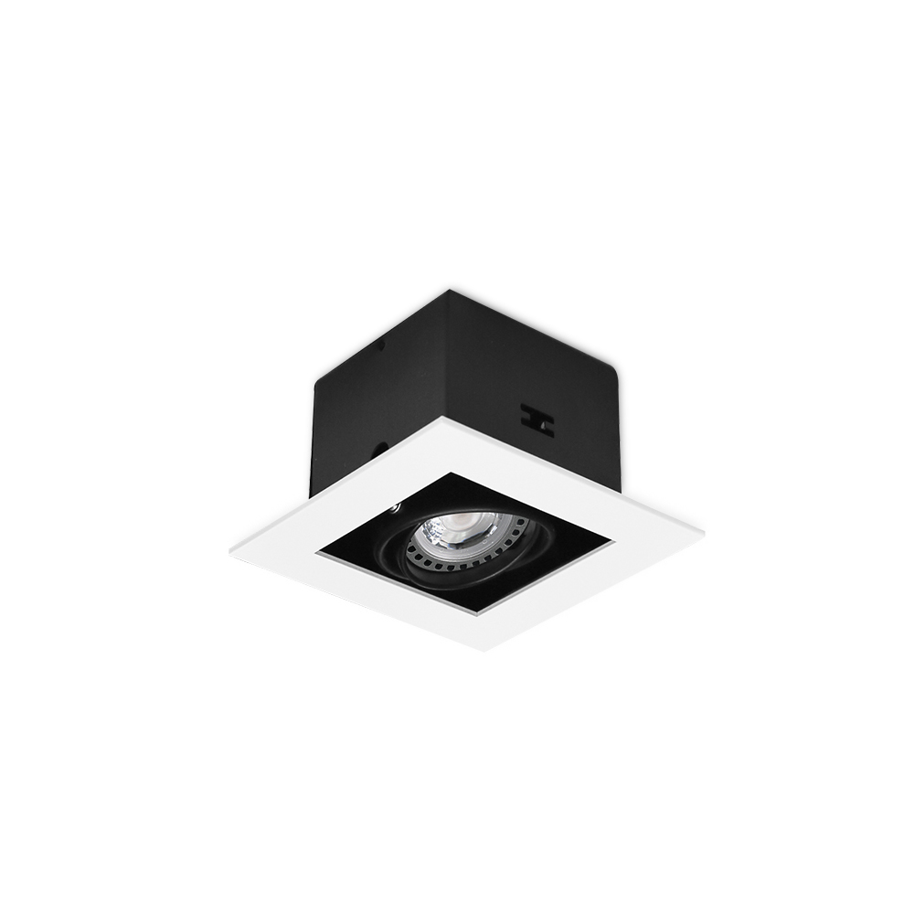 MR16有邊框盒燈(單燈) 7W 外白內黑