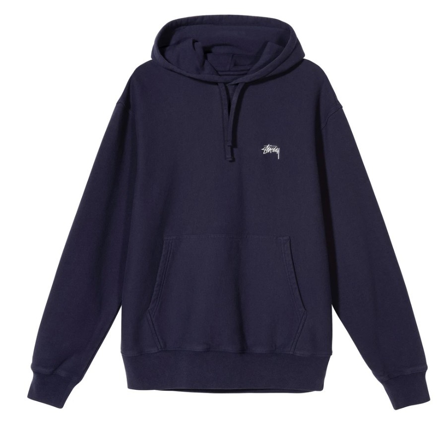 STUSSY STOCK LOGO HOOD (2色)