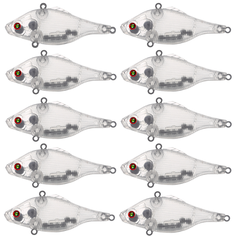 Unpainted Fishing Lures,Clear Crankbait Blanks Bodies