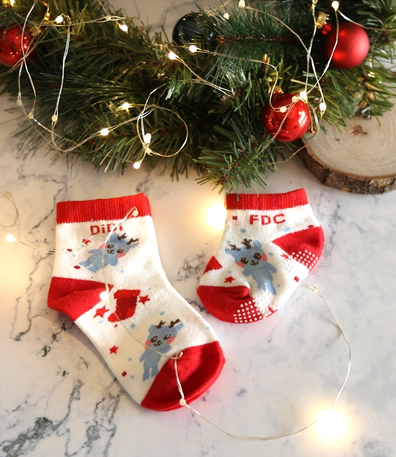 雲品DiDi童襪(紅白) 小童款