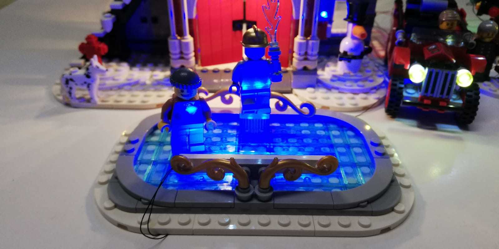 moc LED light for LEGO 10263 WINTER VILLAGE FIRE STATION