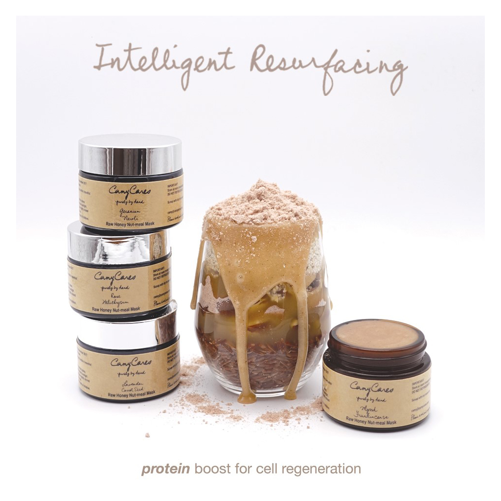 organic honey nutmeal mask, intense hydration, edible mask