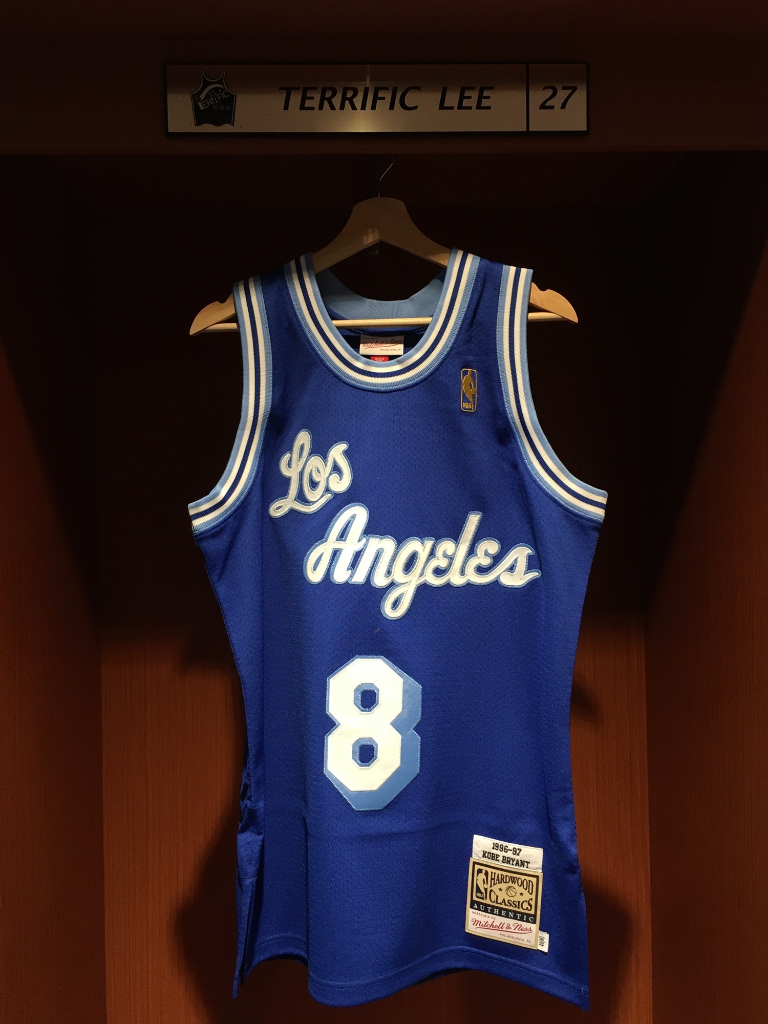 NBA球衣 Kobe Bryant 洛杉磯湖人 96-97藍 草寫藍 M&N Authentic 球員版 電繡 全新