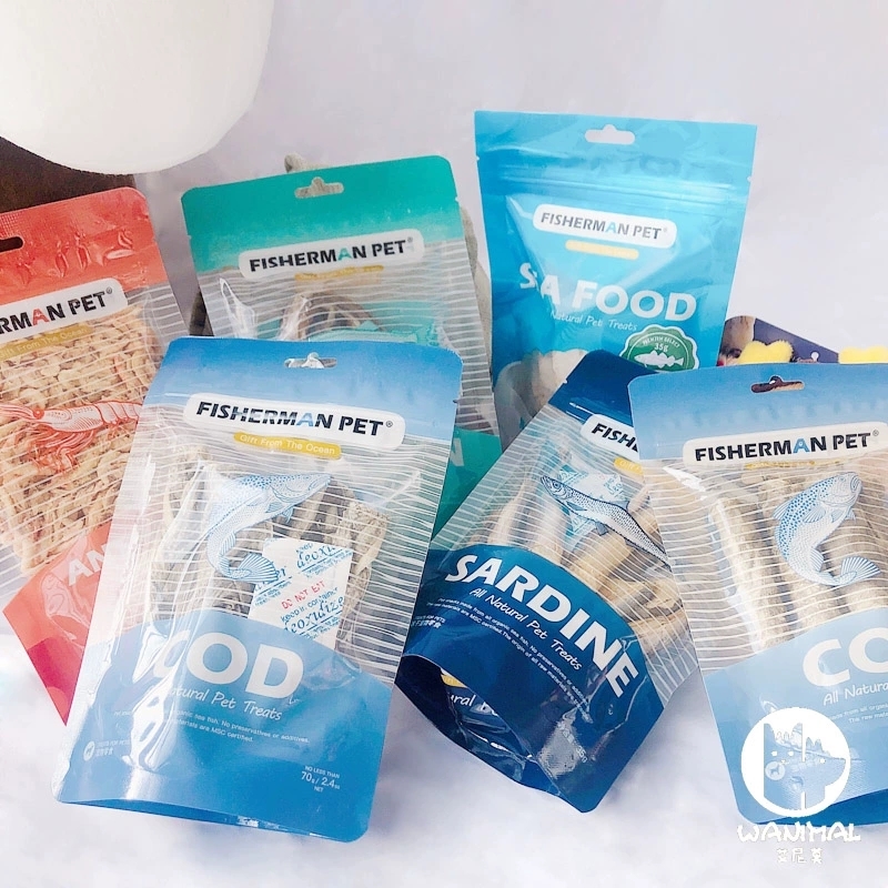 FISHERMAN PET专业冻干鳕鱼刺身/冻干三文鱼片/整条鳕鱼 35gram