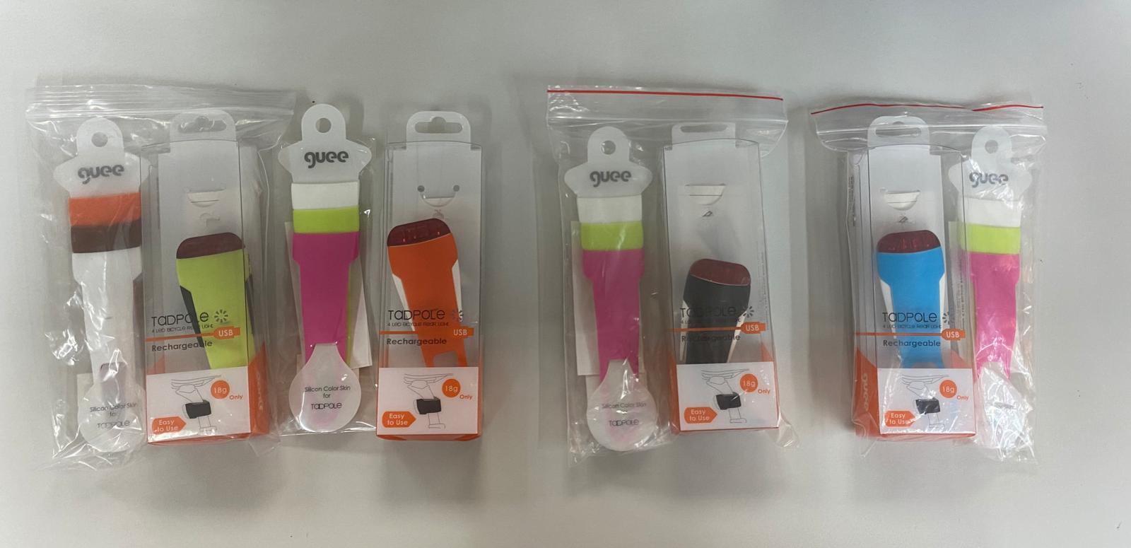 GUEE TADPOLE 4LED 叉電後燈 ~連燈套 *顏色隨機*