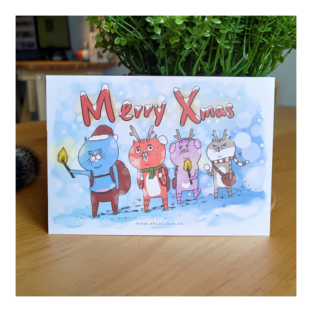【ehcat貓室友】貓室友聖誕節明信片