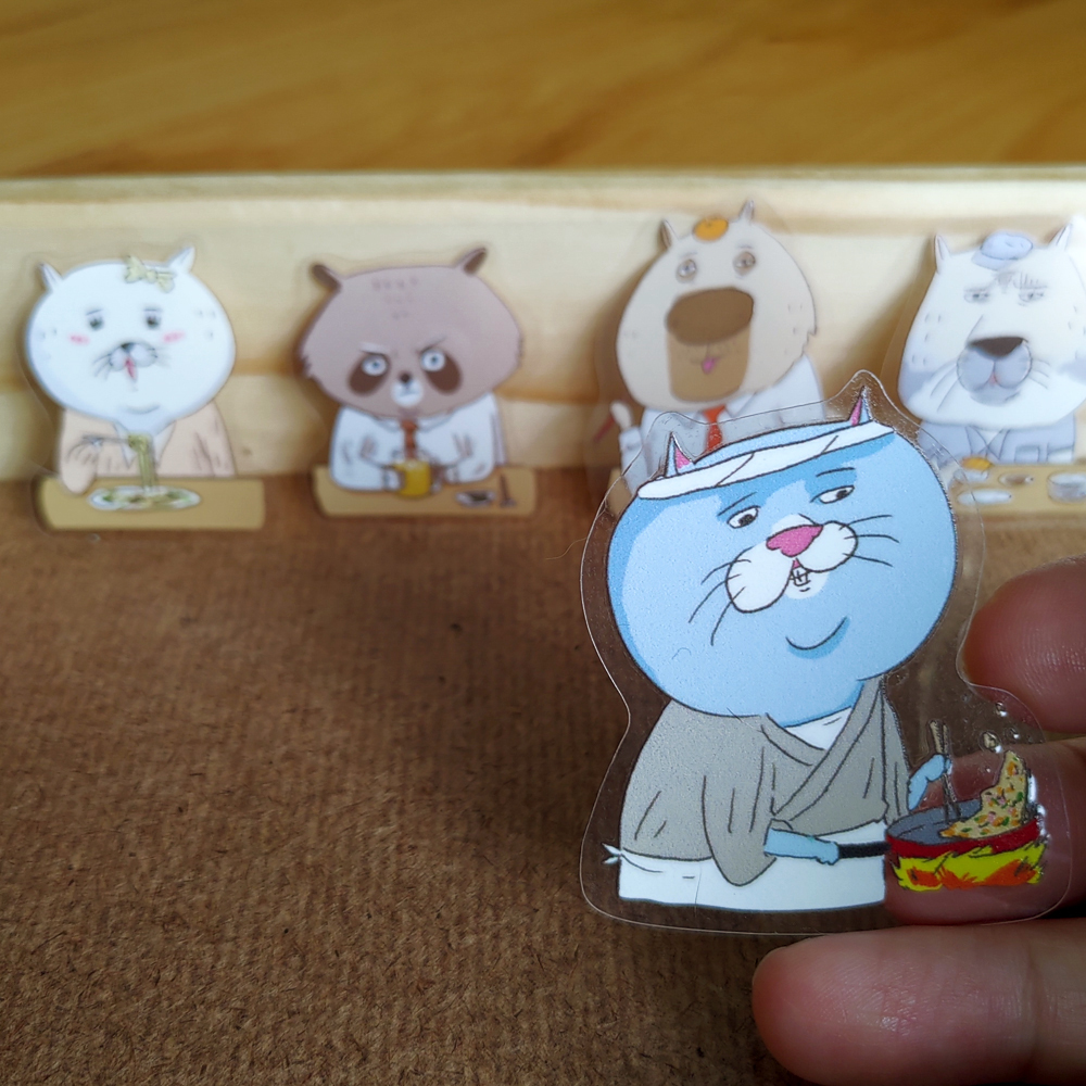 【ehcat貓室友】貓壽司防水透明貼紙