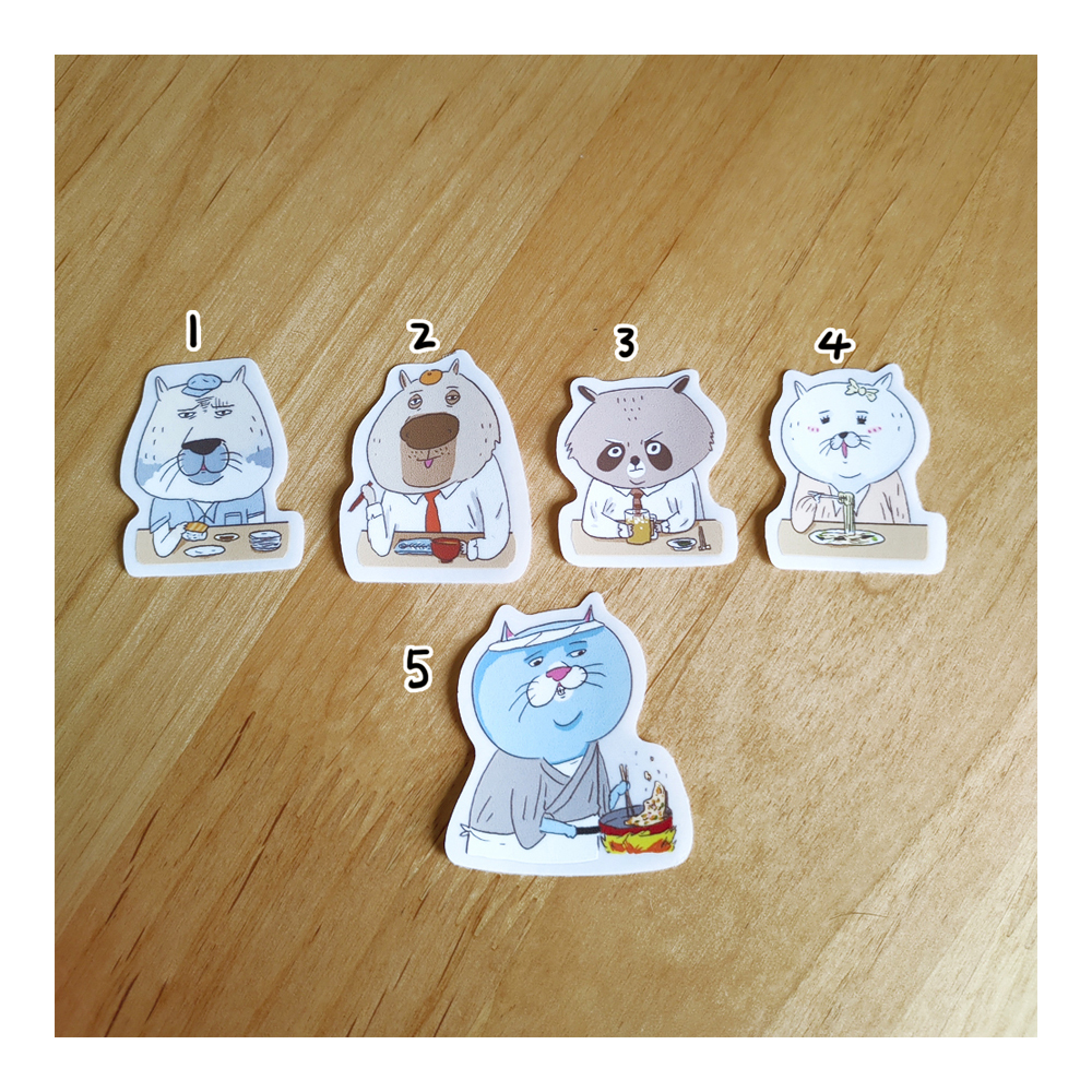 【ehcat貓室友】貓壽司防水透明貼紙