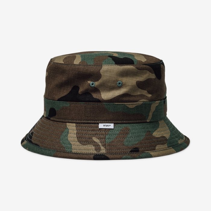 2020AW WTAPS BUCKET HAT COTTON SATIN CAMO 迷彩漁夫帽
