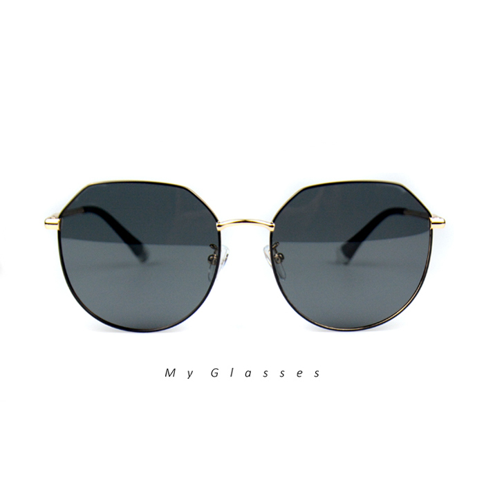 B102切角圓框墨鏡