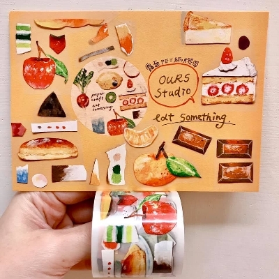 Paper Craft - Eat Something 生活食材 PET膠帶 | OURS 森林好朋友