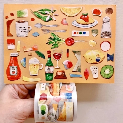 Paper Craft - Eat Something 生活食材 PET膠帶 | OURS 森林好朋友