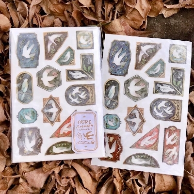 畫中的飛鳥 轉印貼紙 | OURS 森林好朋友