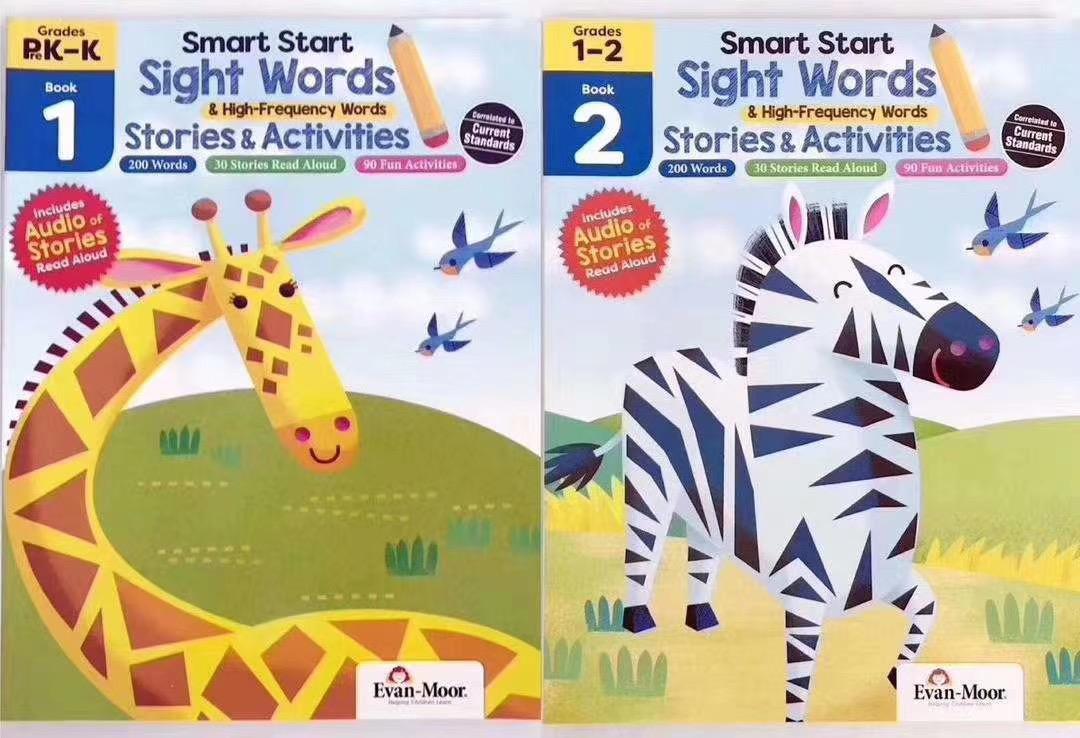 Smart Start Sight Words and High Frequency Words Stories & Activities with No CD (2Books)