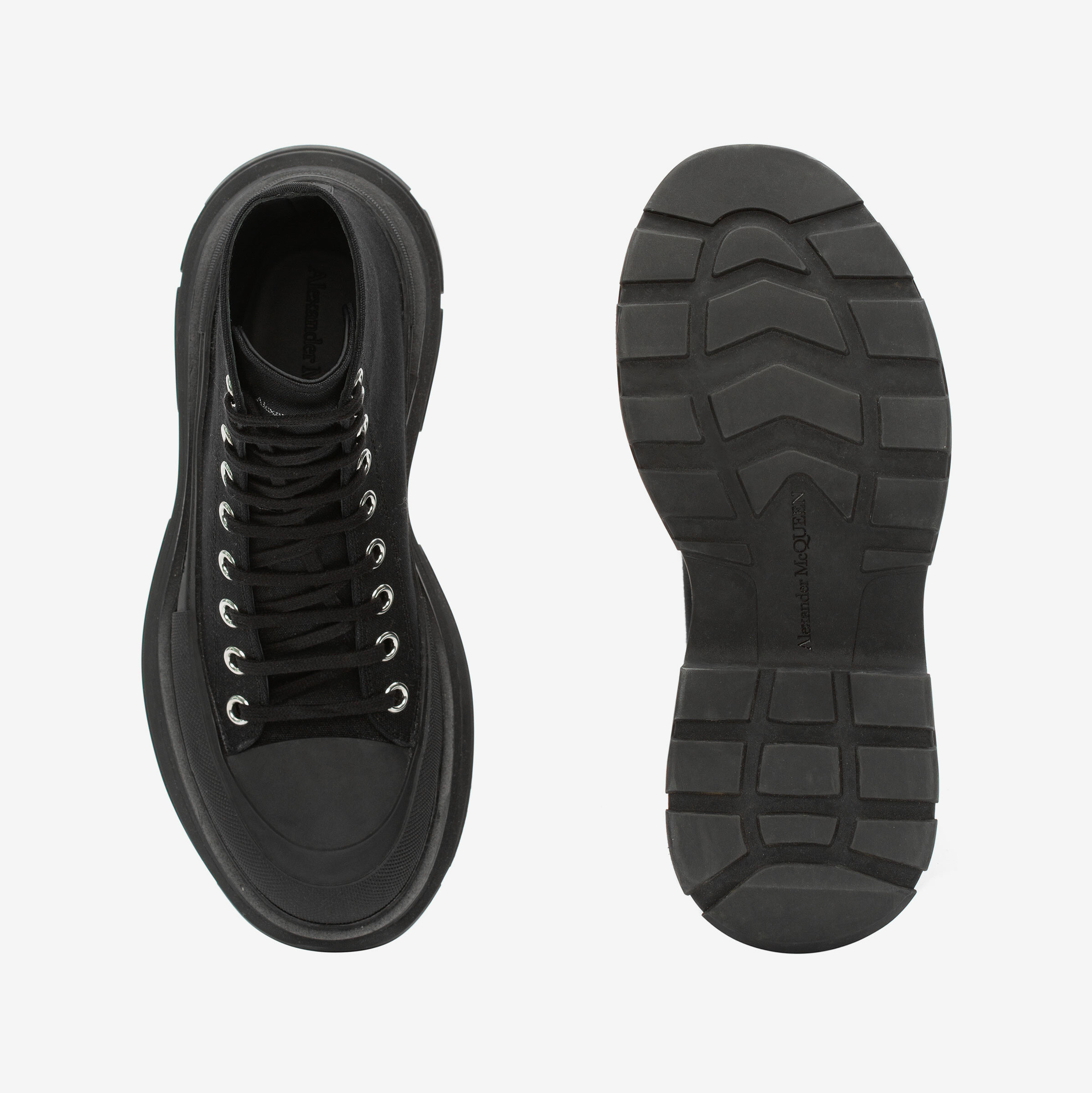 ALEXANDER MCQUEEN  爆款高筒全黑厚底運動鞋