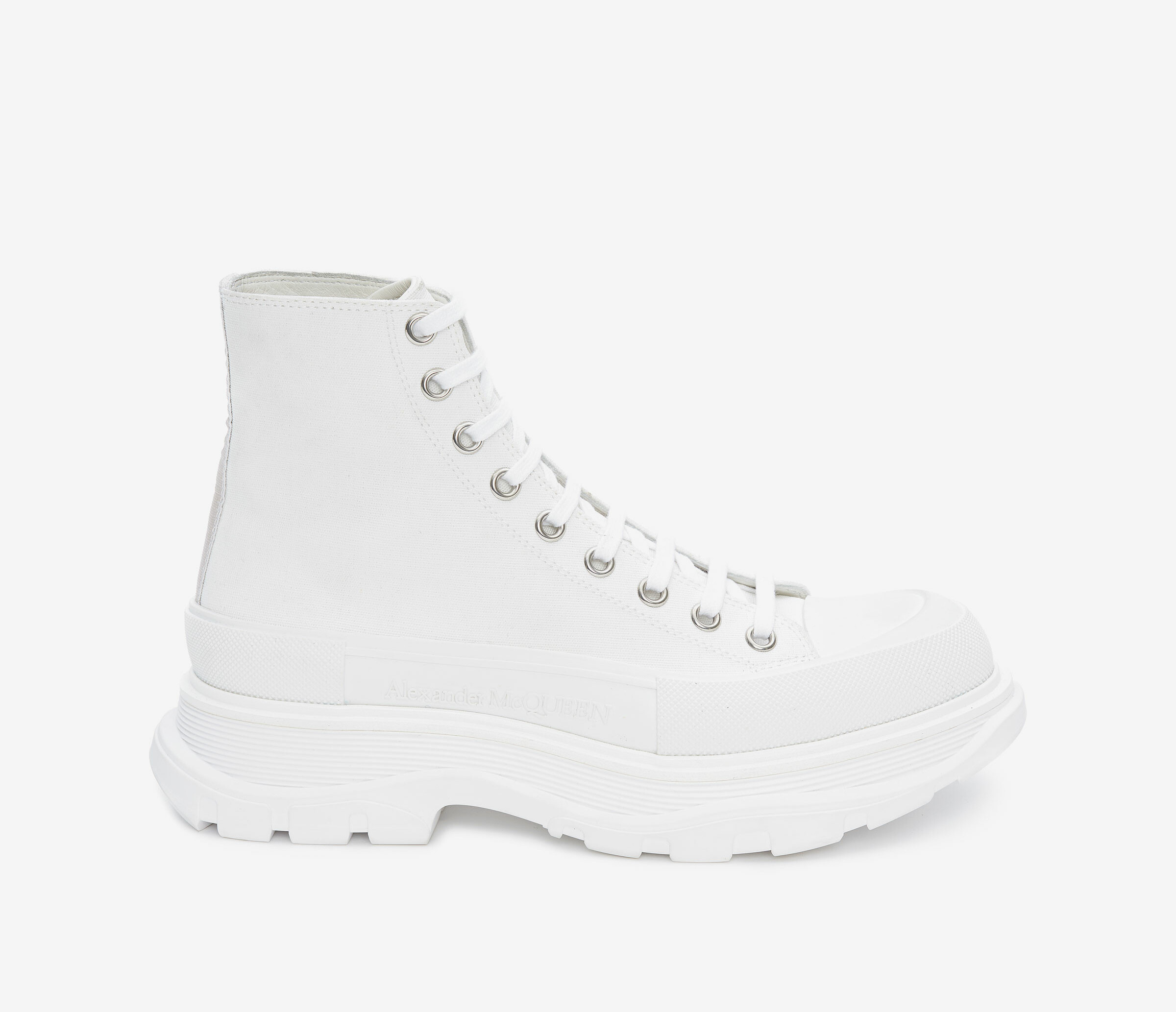 ALEXANDER MCQUEEN 爆款高筒全白厚底運動鞋