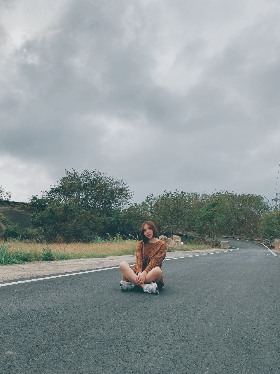 寬版設計針織洋裝