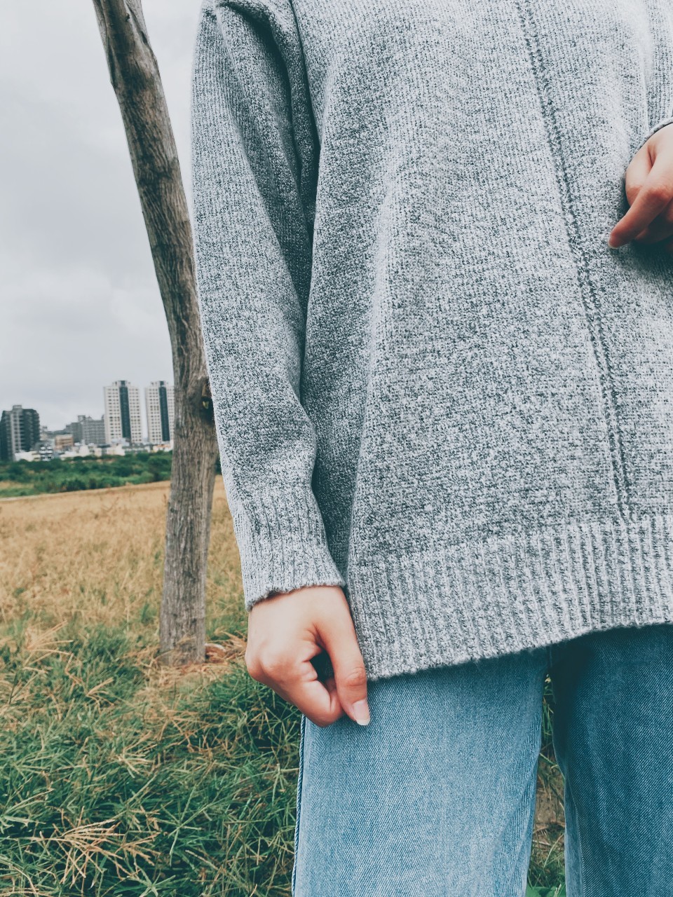 MIT寬版針織毛衣