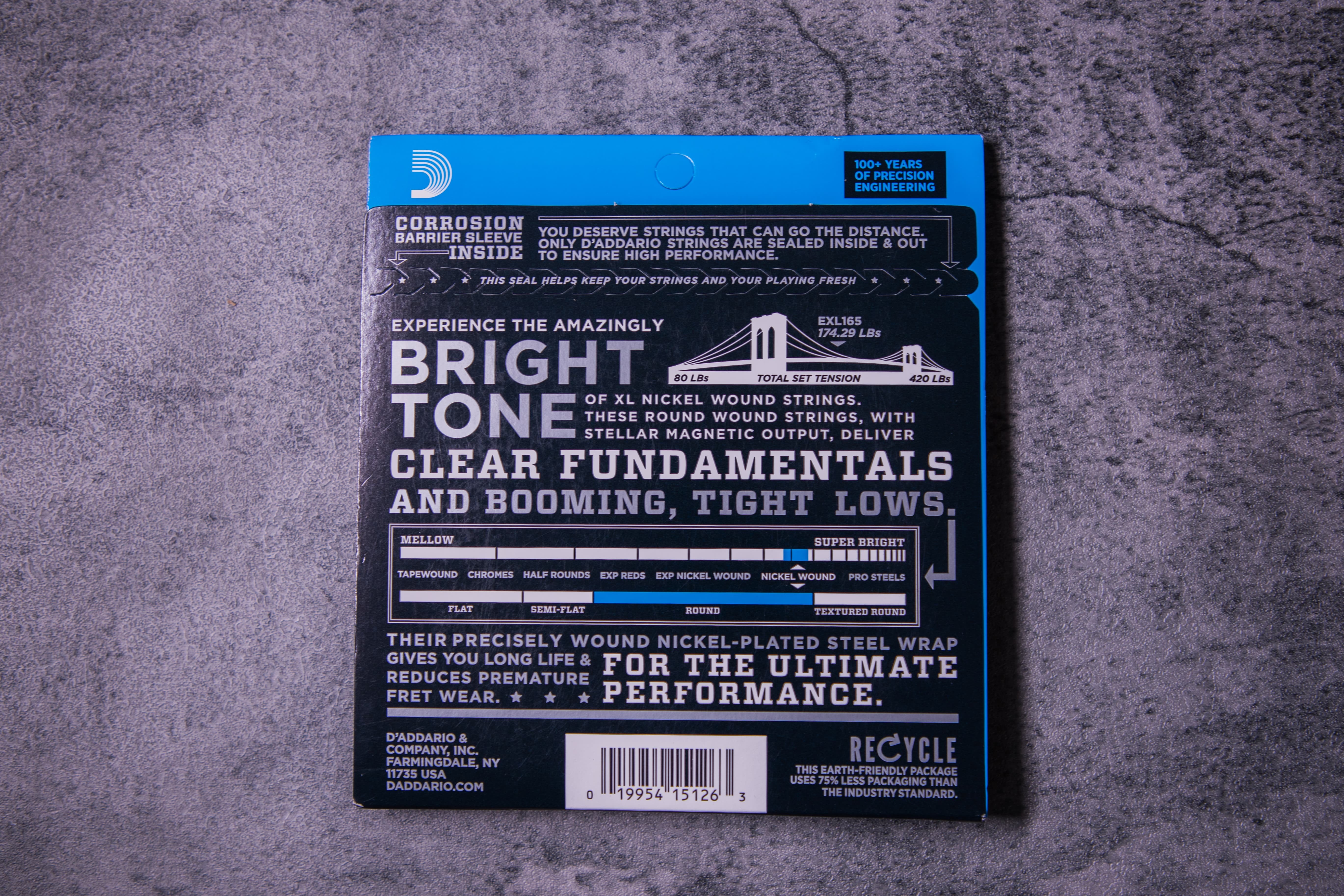 Daddario EXL165 BASS弦 【45-105】 第 4 張圖片｜三峽吉他 / Bass
