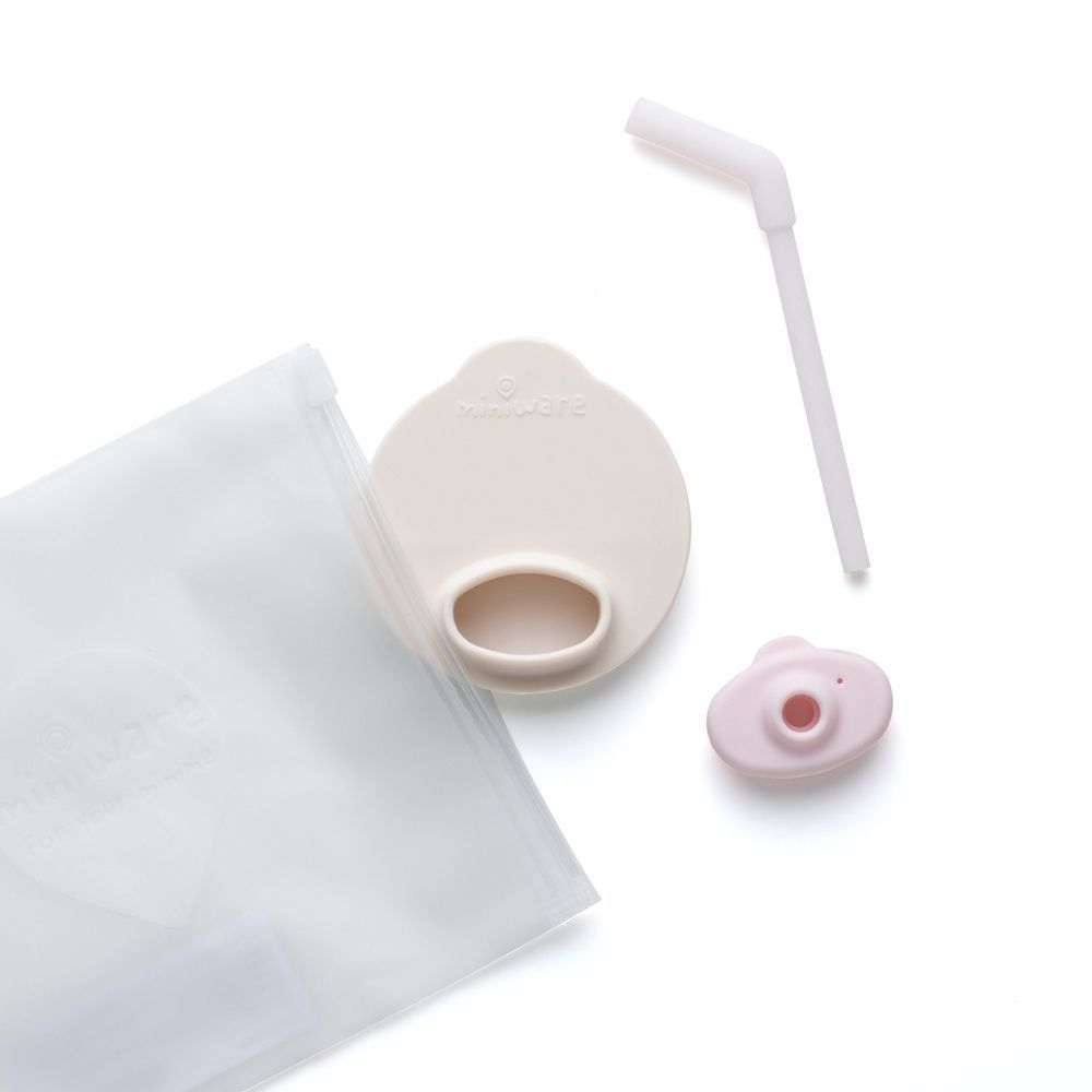 Miniware 天然寶貝兒童學習餐具 1-2-3 Sip! 愛喝水配件組