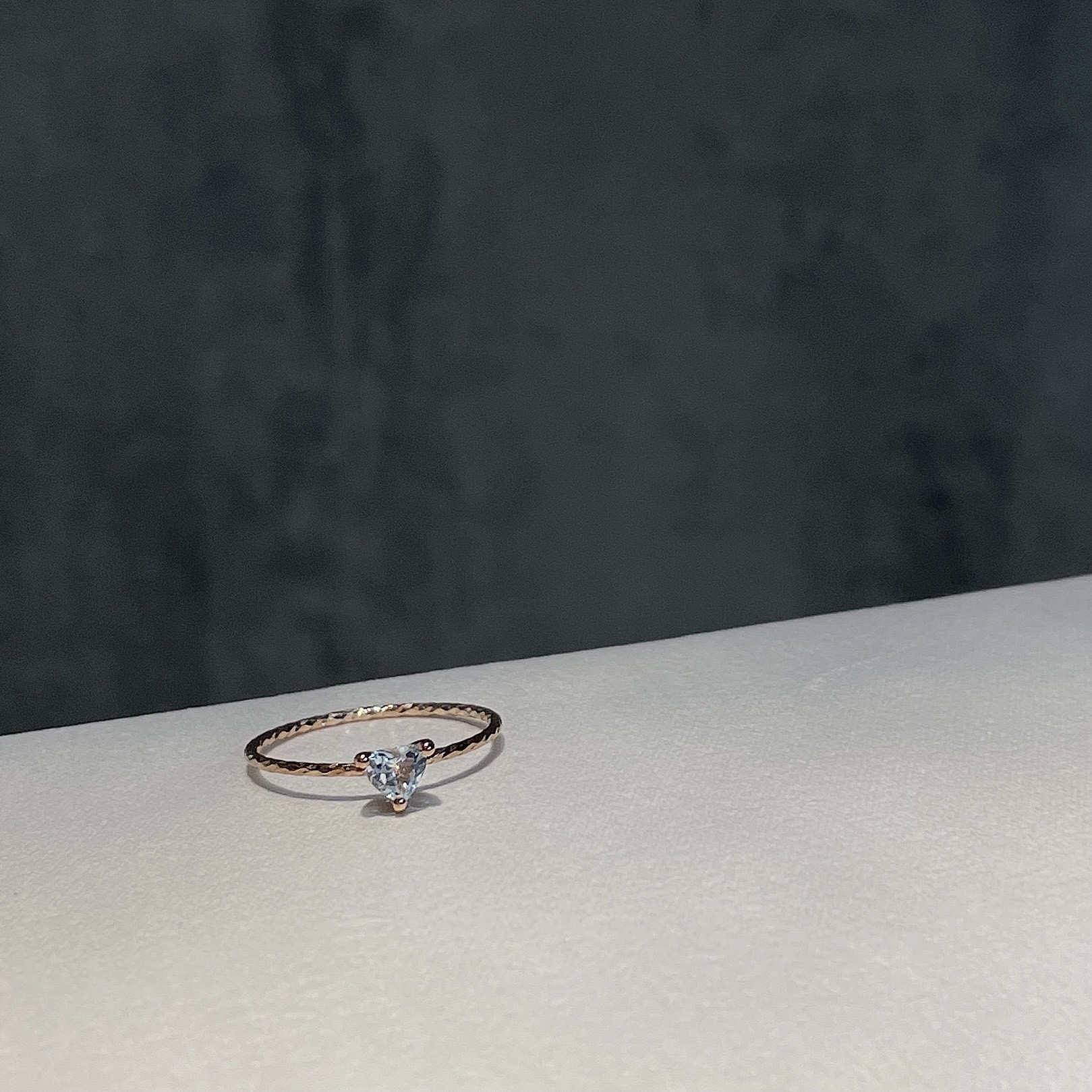 Love&Tears愛心托帕石亮亮戒指