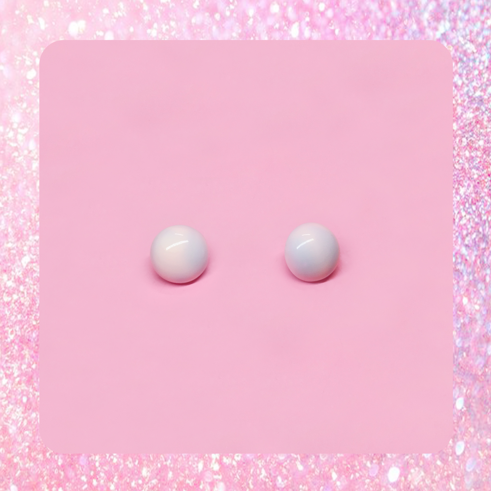 ♡ ここ這裡 ♡ 正韓渲染粉嫩曼陀珠耳針耳環