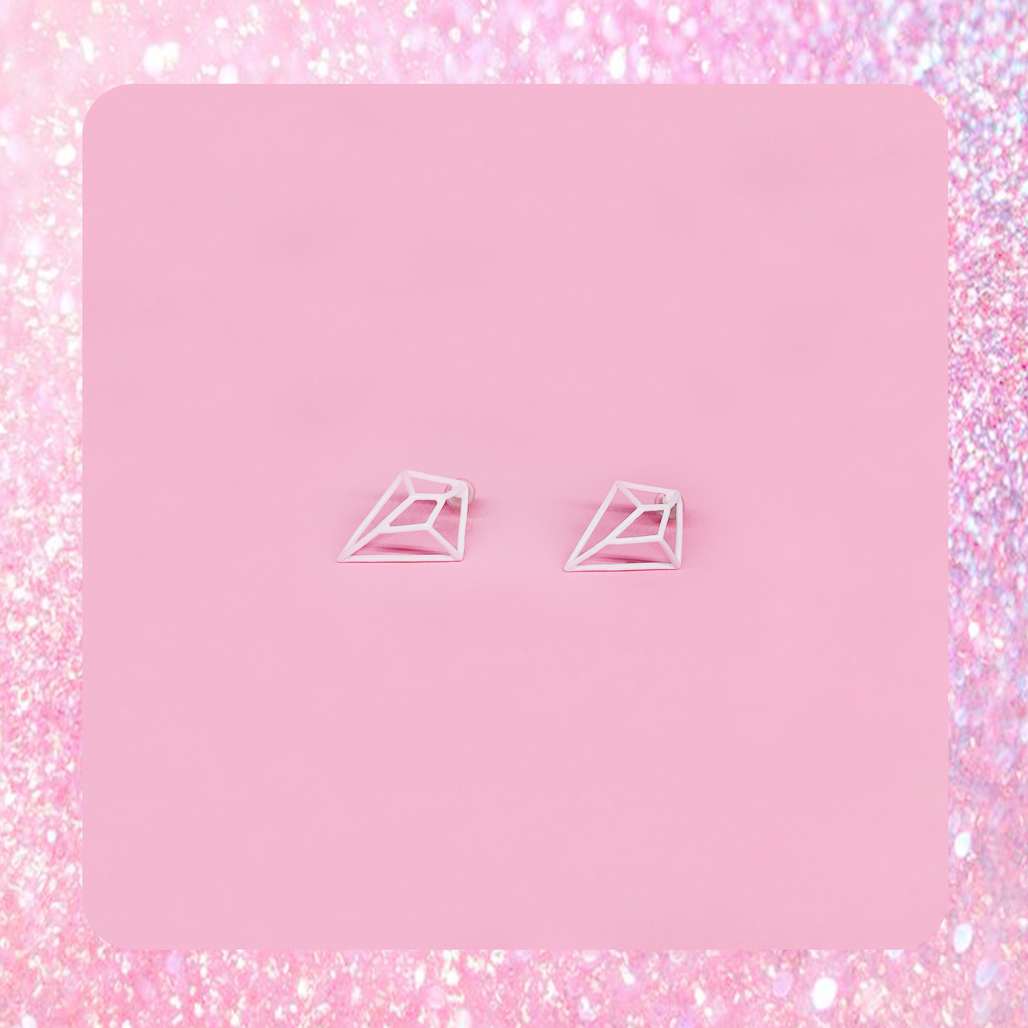 ♡ ここ這裡 ♡ 正韓多角立體幾何耳針耳環