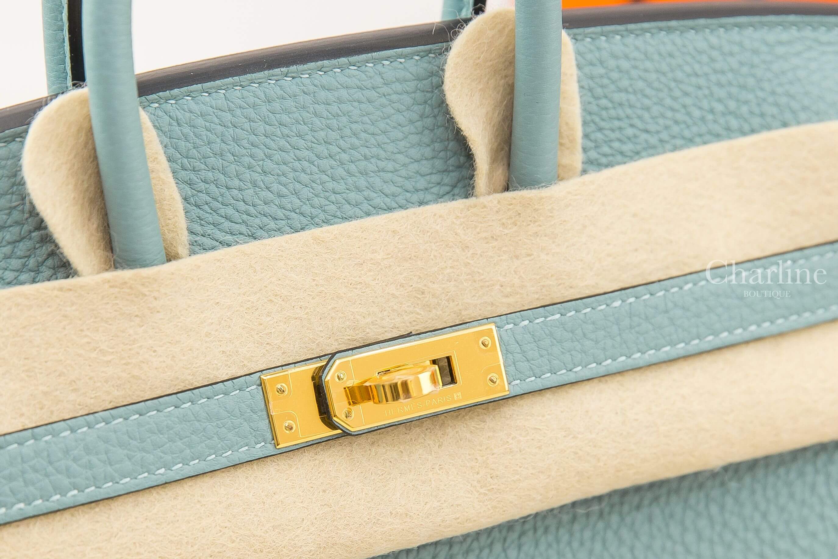Hermès Birkin 25cm 7G Ciel Togo 天藍色金釦鉑金包