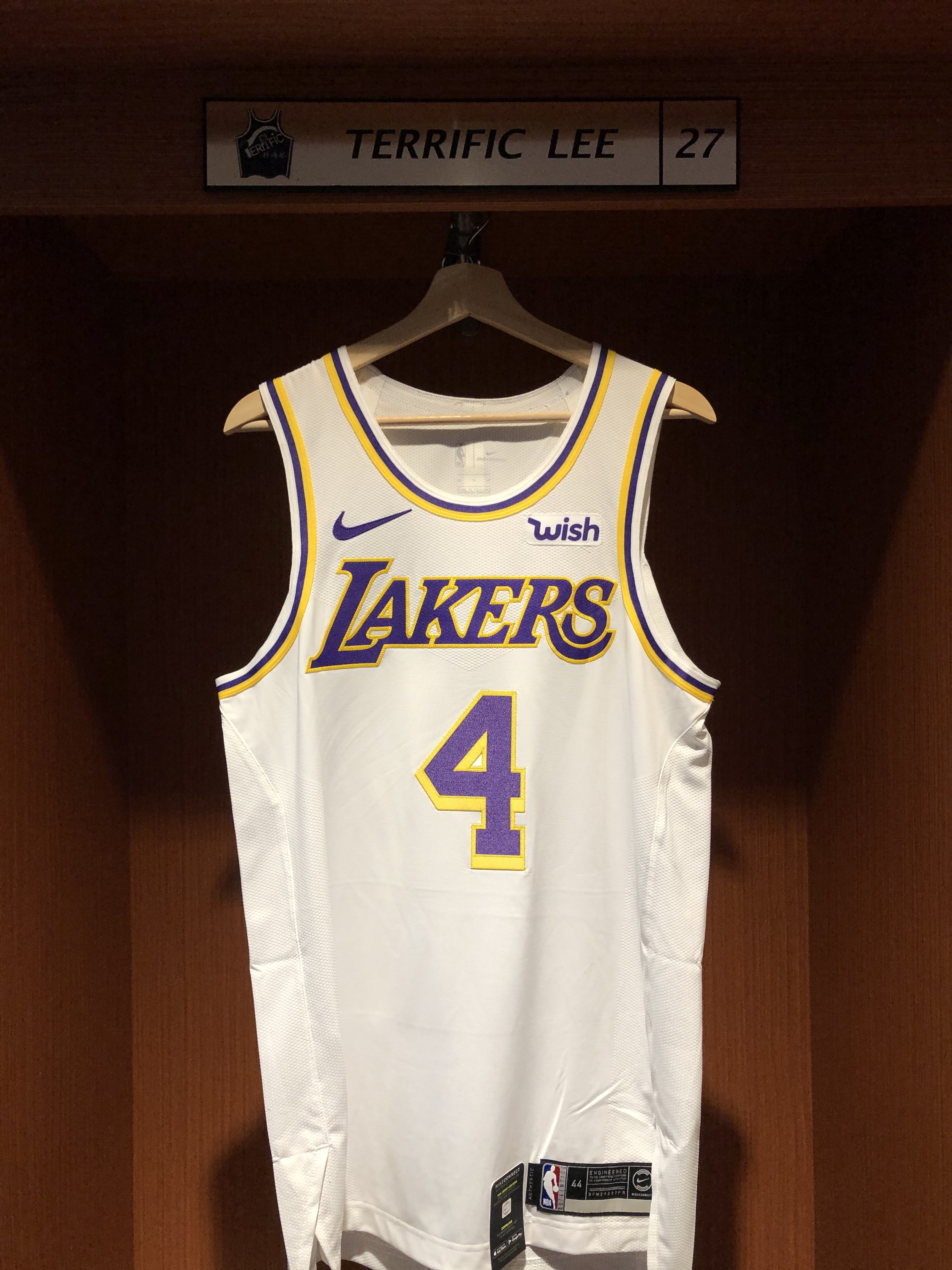 NBA球衣 Alex Caruso 洛杉磯湖人白 Association Nike Authentic 球員版 電繡 含贊助商標 全新