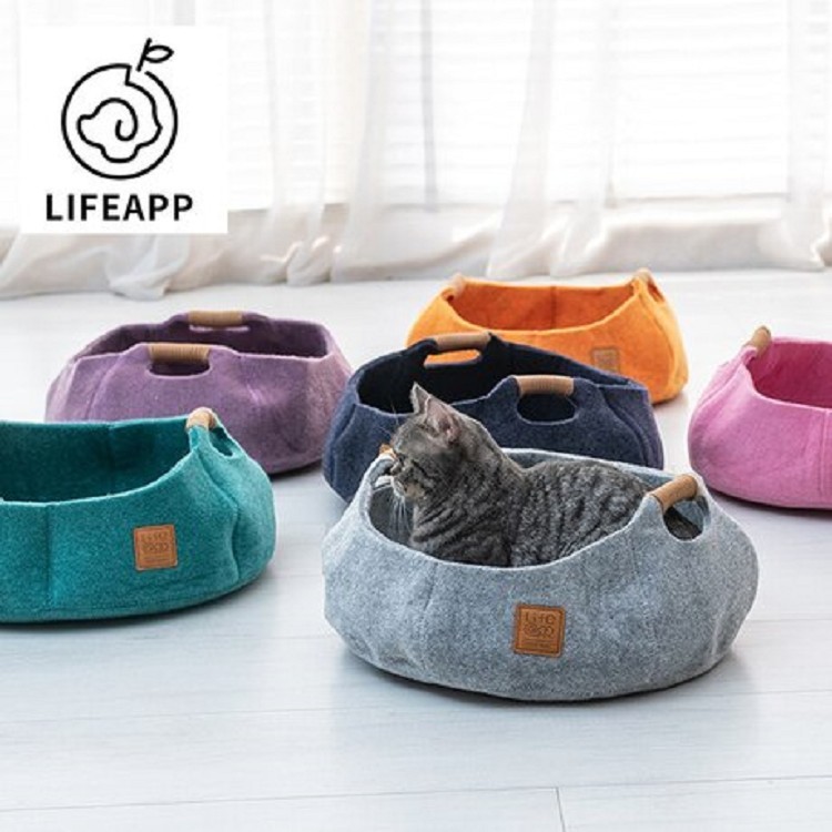 Lifeapp Cat Basket Bowl Green