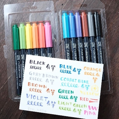 ZIG 筆日和 和風色12色套組 - 吳竹 Kuretake