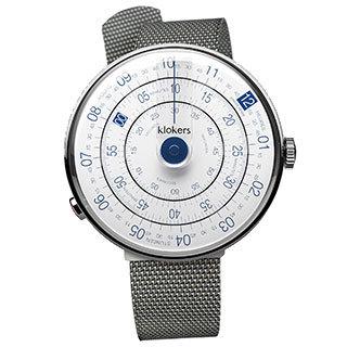 KLOK-01-D4 藍色錶頭+米蘭錶帶