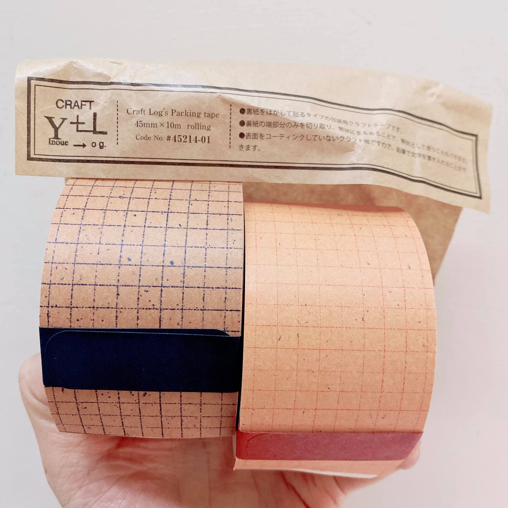 CRAFT Log 方眼牛皮紙貼紙卷 ｜倉敷意匠 日本