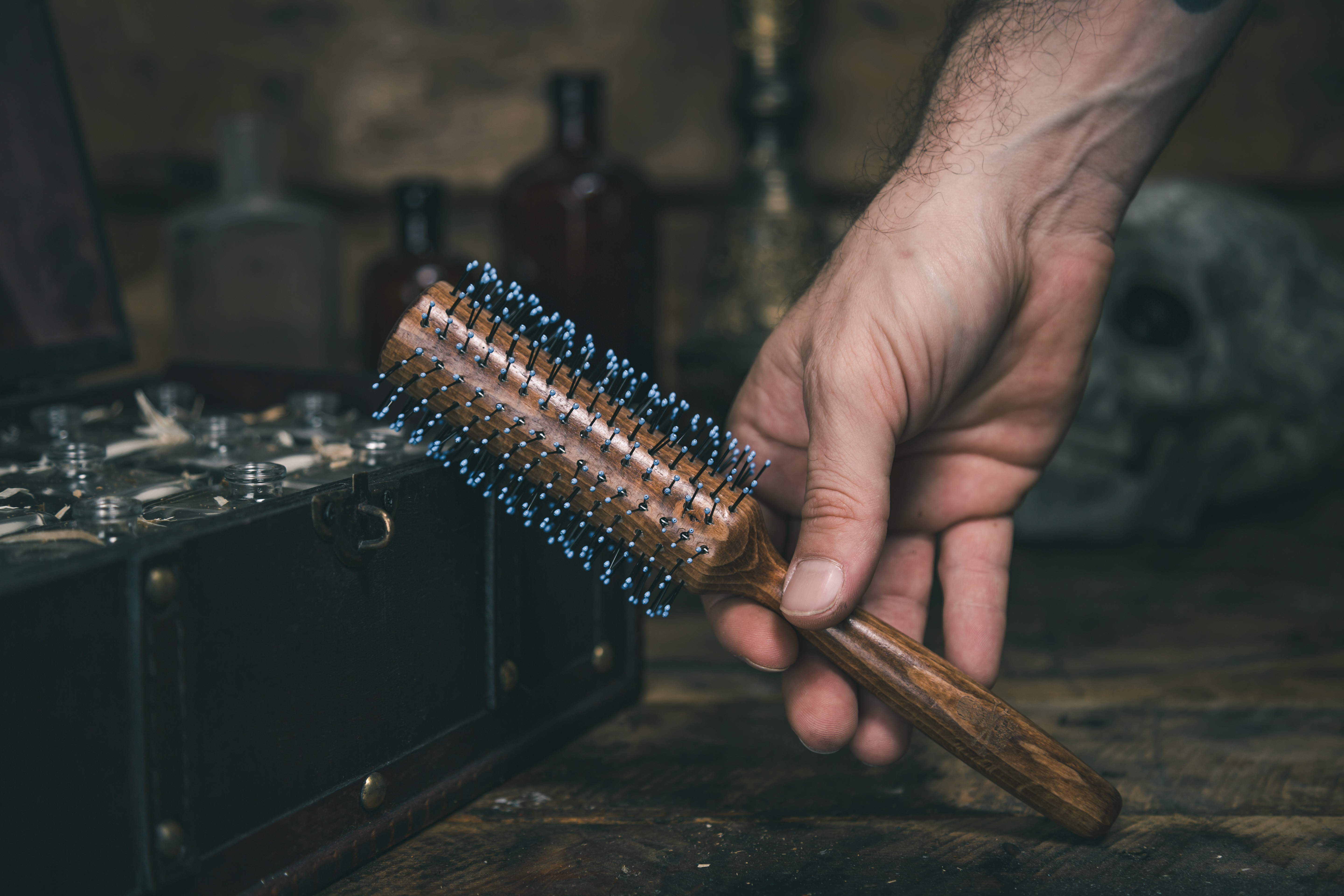 藍鬍子 - XL 木質圓梳 Quiff Roller XL