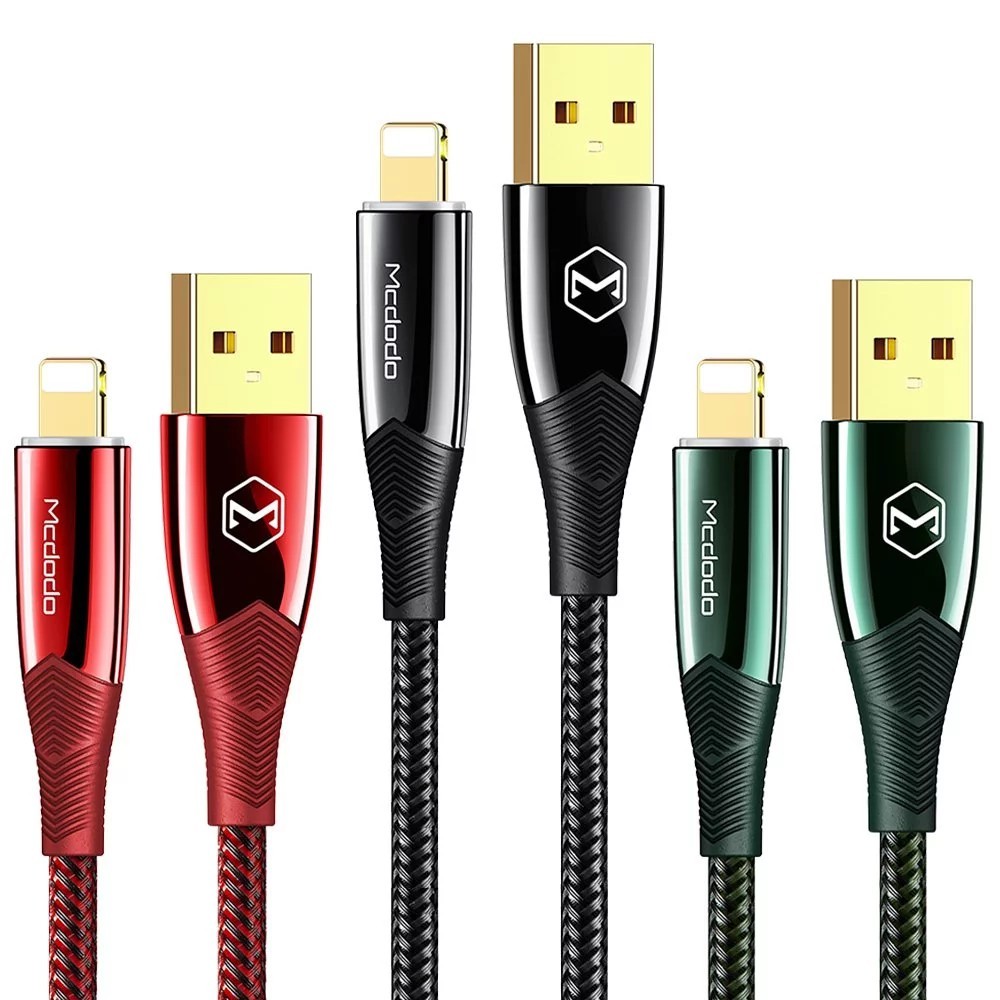 【Mcdodo麥多多】iPhone/Lightning智能斷電充電線快充線傳輸線 LED 呼吸燈 戰皇系列 120cm