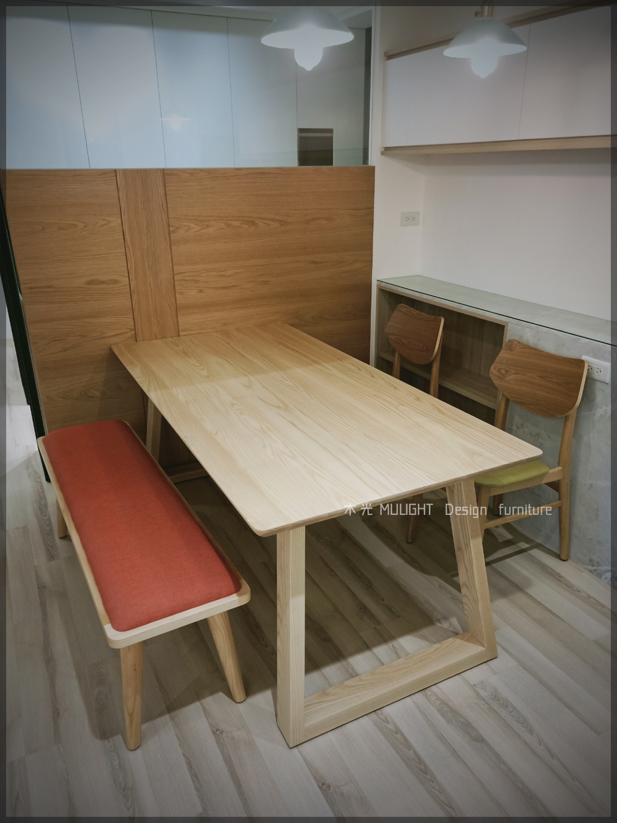 Grace-北歐斜腳全實木桌(可訂製)