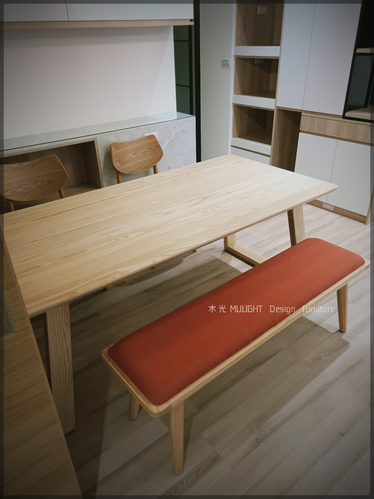 Grace-北歐斜腳全實木桌(可訂製)