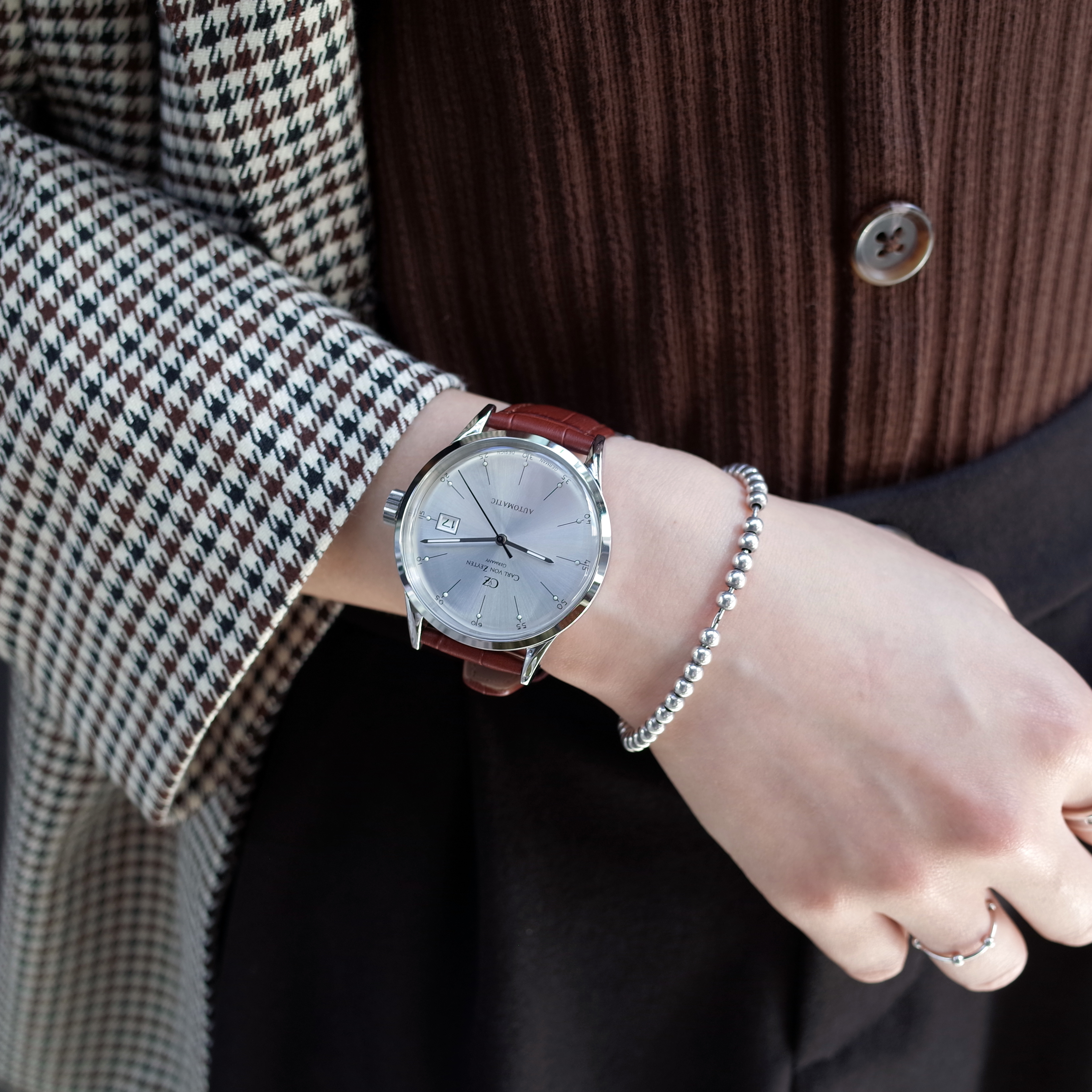 Carl van Zeyten CVZ0002WH CVZ Automatic Watch 40mm