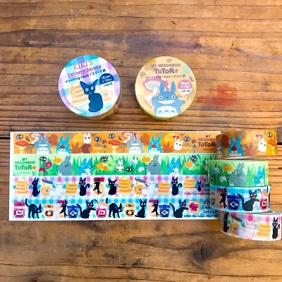 2卷一組紙膠帶 (魔女宅急便吉吉/龍貓)