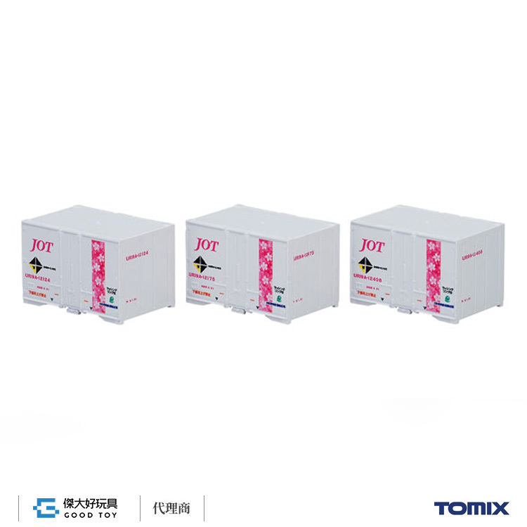 TOMIX 3173 貨櫃 私有UR19A-12000型 (日本石油運輸櫻花帶) (3入)