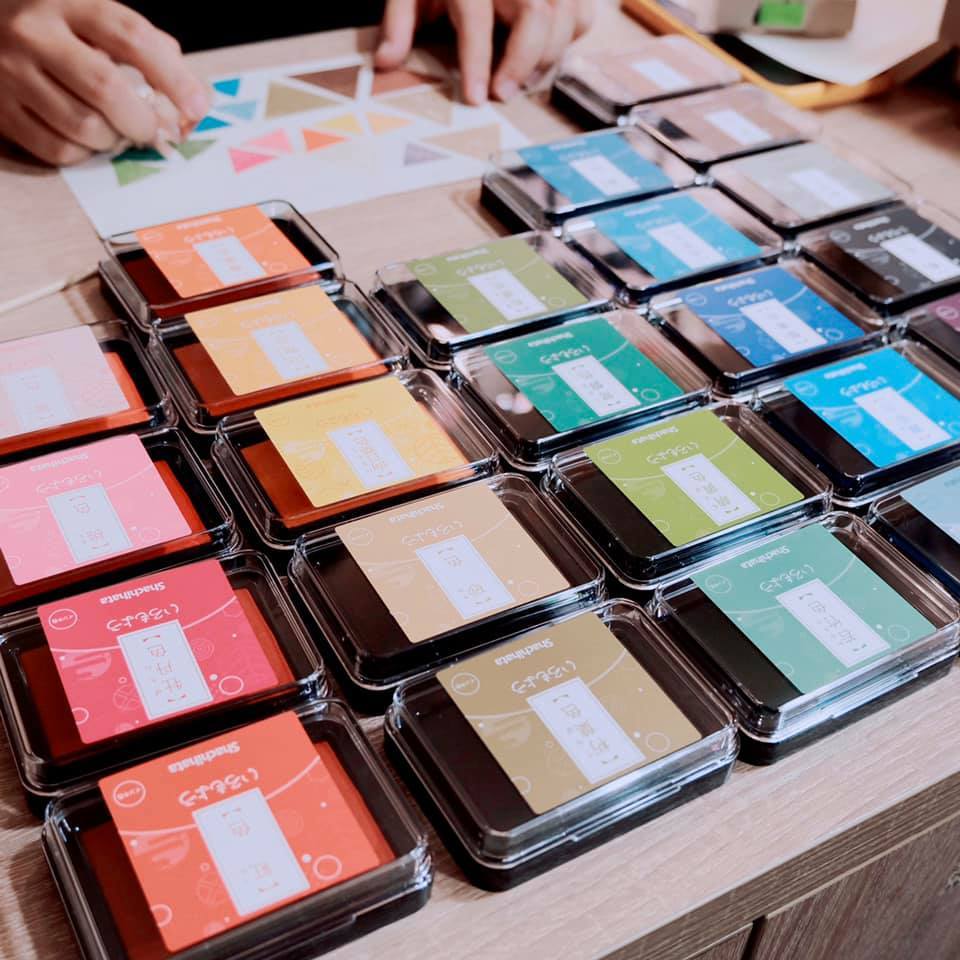 色模樣 傳統色印台 油性顏料系速乾印台｜Shachihata 鯱旗牌 日本