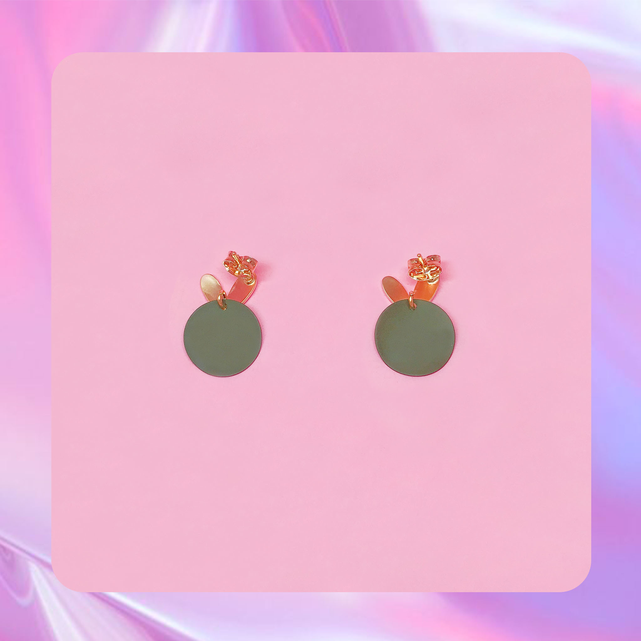 ♡ ここ這裡 ♡ 正韓質感霧面愛心耳針耳環