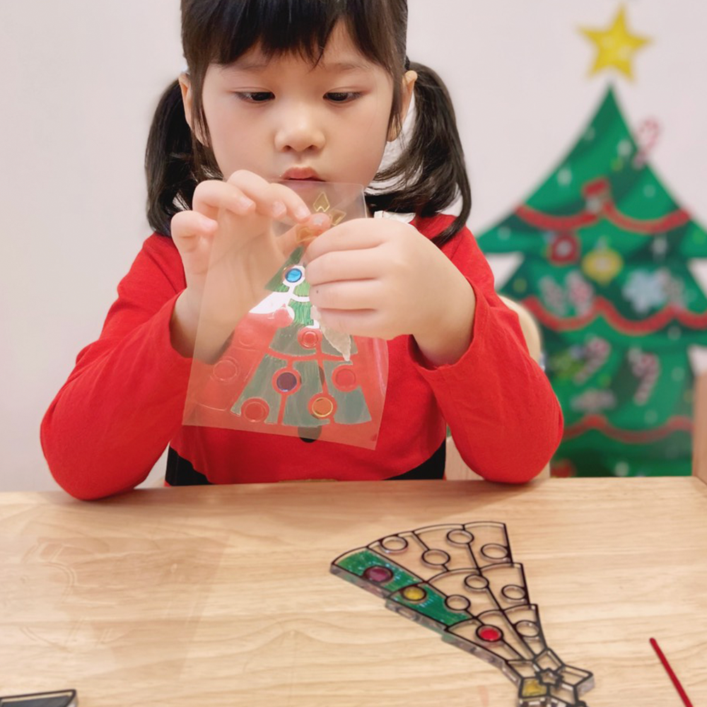 Melissa Doug 彩繪水晶壁貼-歡樂聖誕